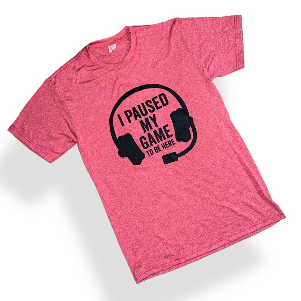 Men’s New Tee Graphic “I paused my game to be here”